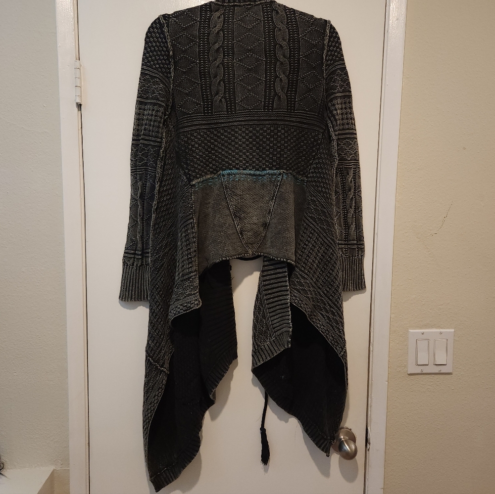 Free People Black and Gray Cardigan - Picture 6 of 6
